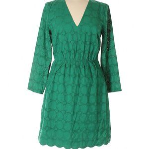 J. Crew Factory Green Long-Sleeve Dress 6